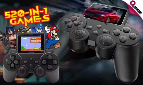 S10 Game Controller with Built-In Screen & 520 Games!